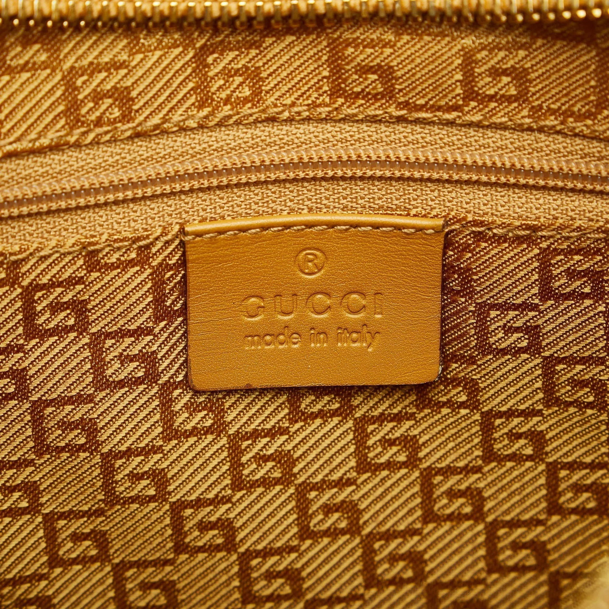 GUCCI Bamboo Suede Shoulder Bag
