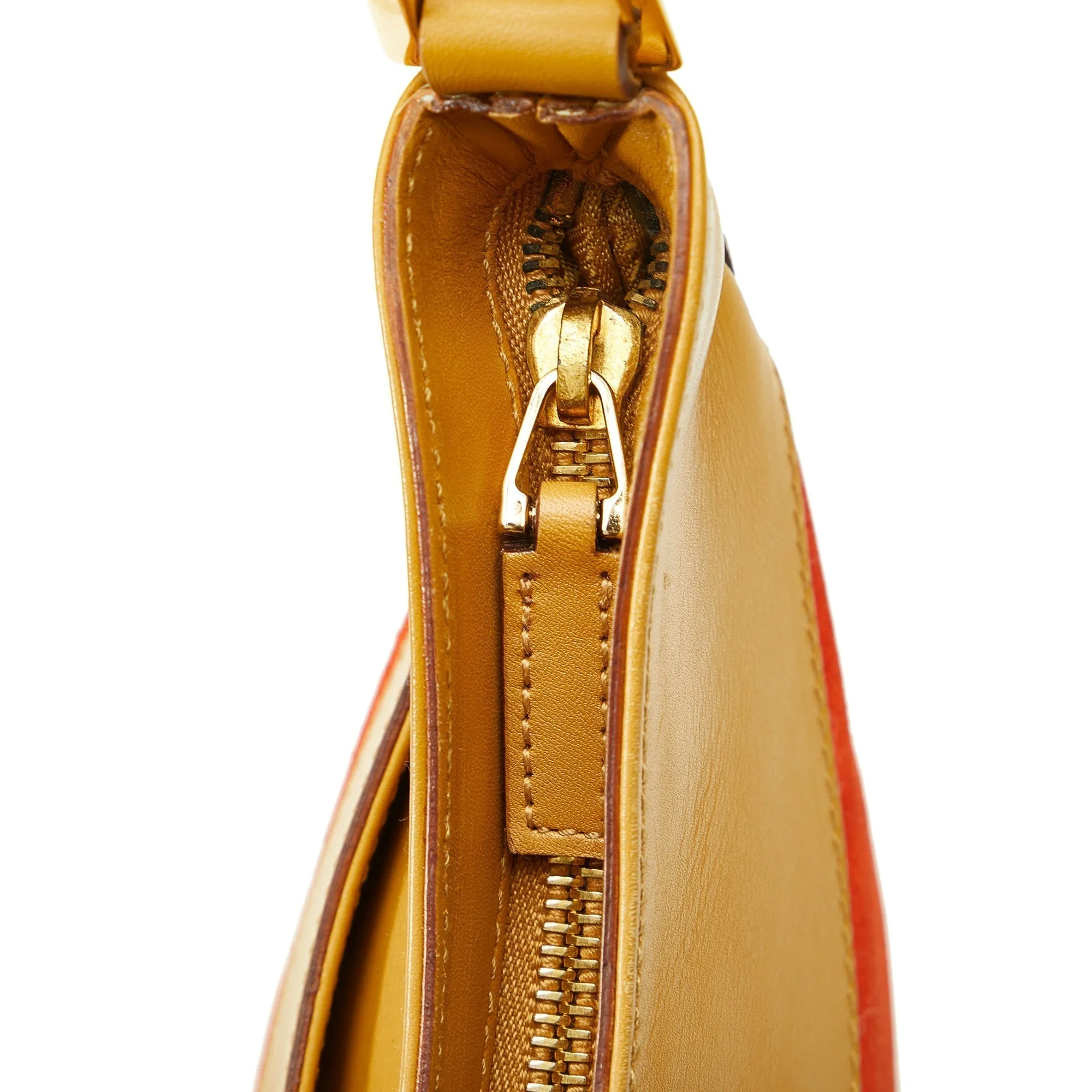GUCCI Bamboo Suede Shoulder Bag