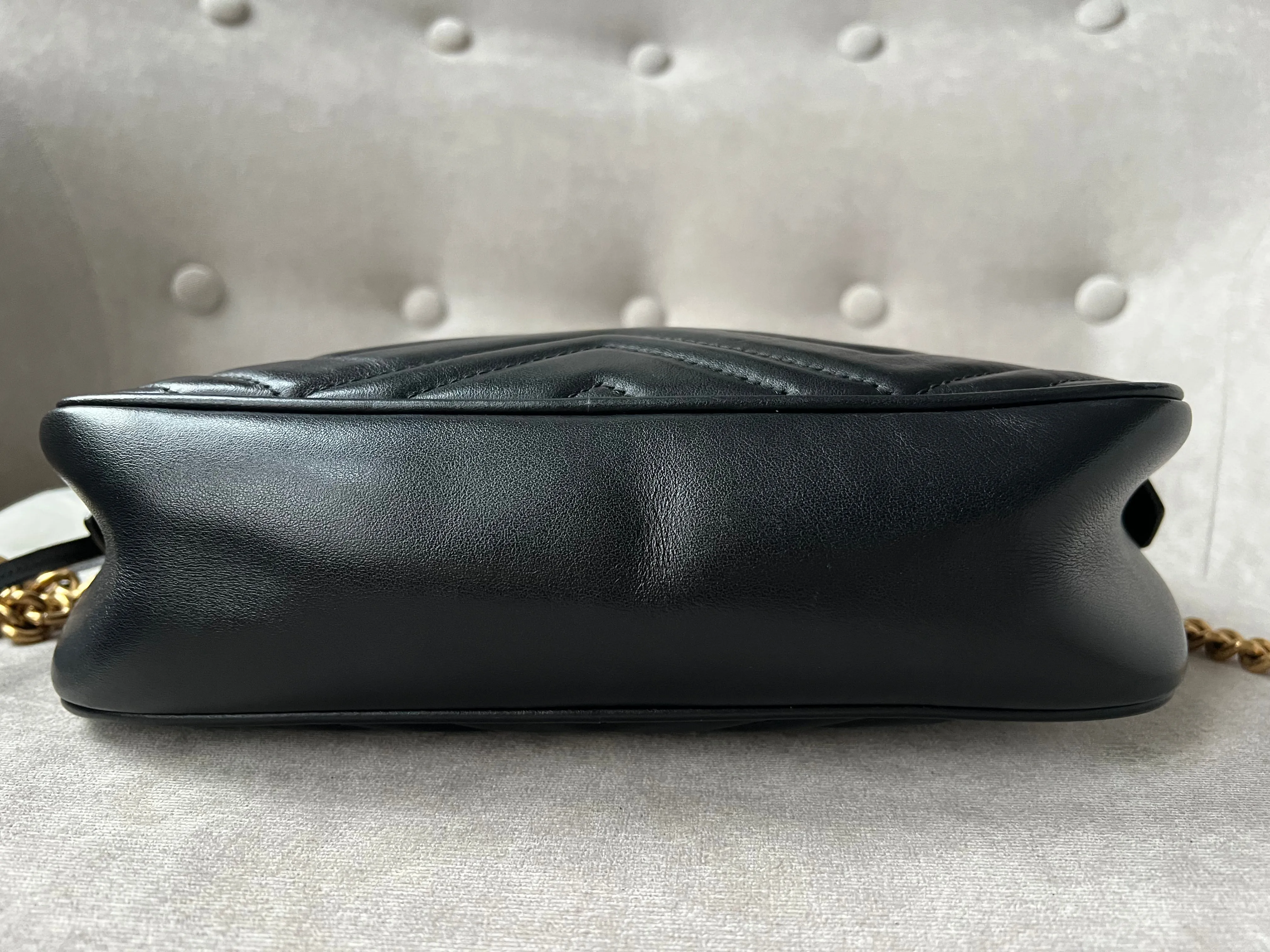 Gucci GG Black Marmont Small Shoulder Bag