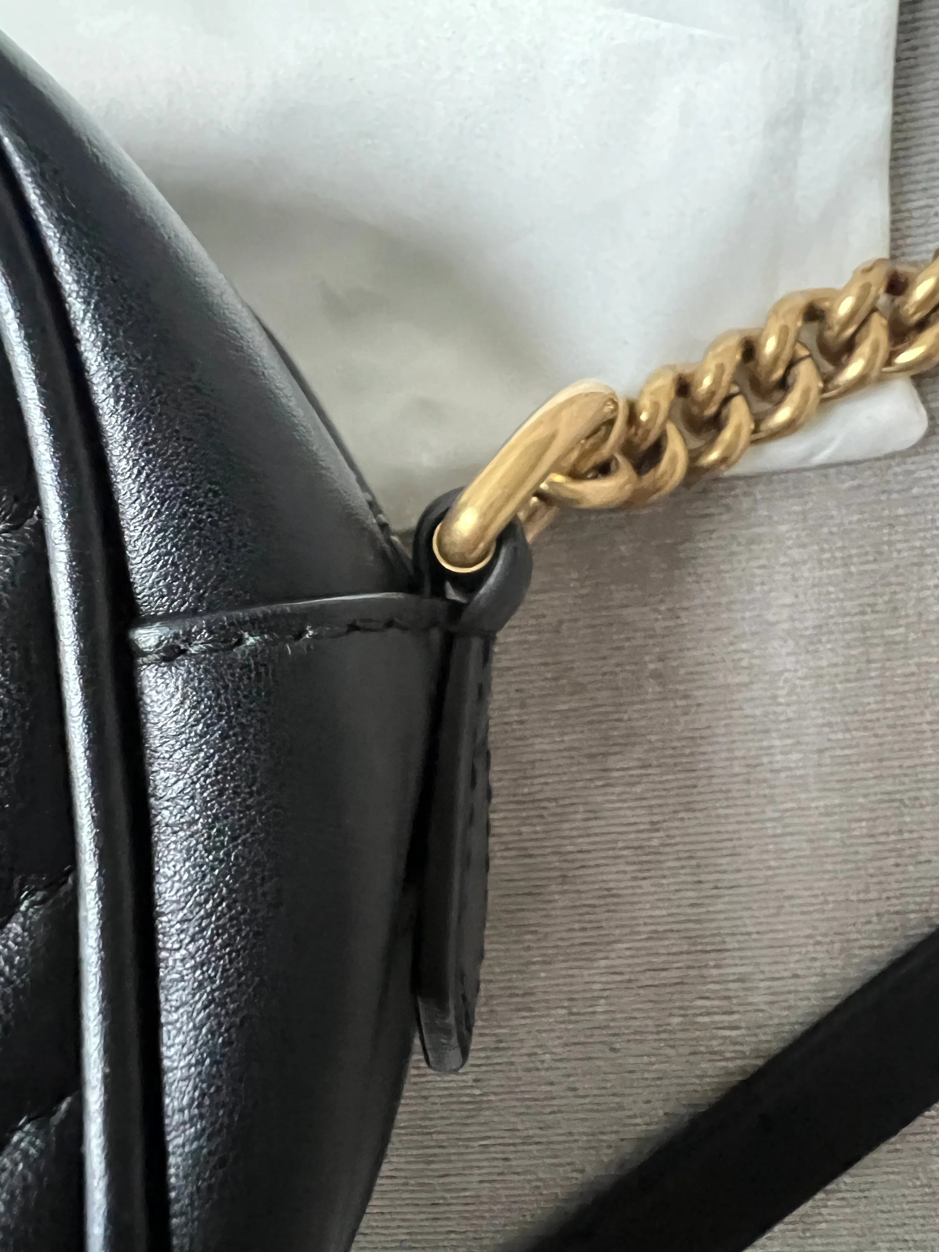 Gucci GG Black Marmont Small Shoulder Bag