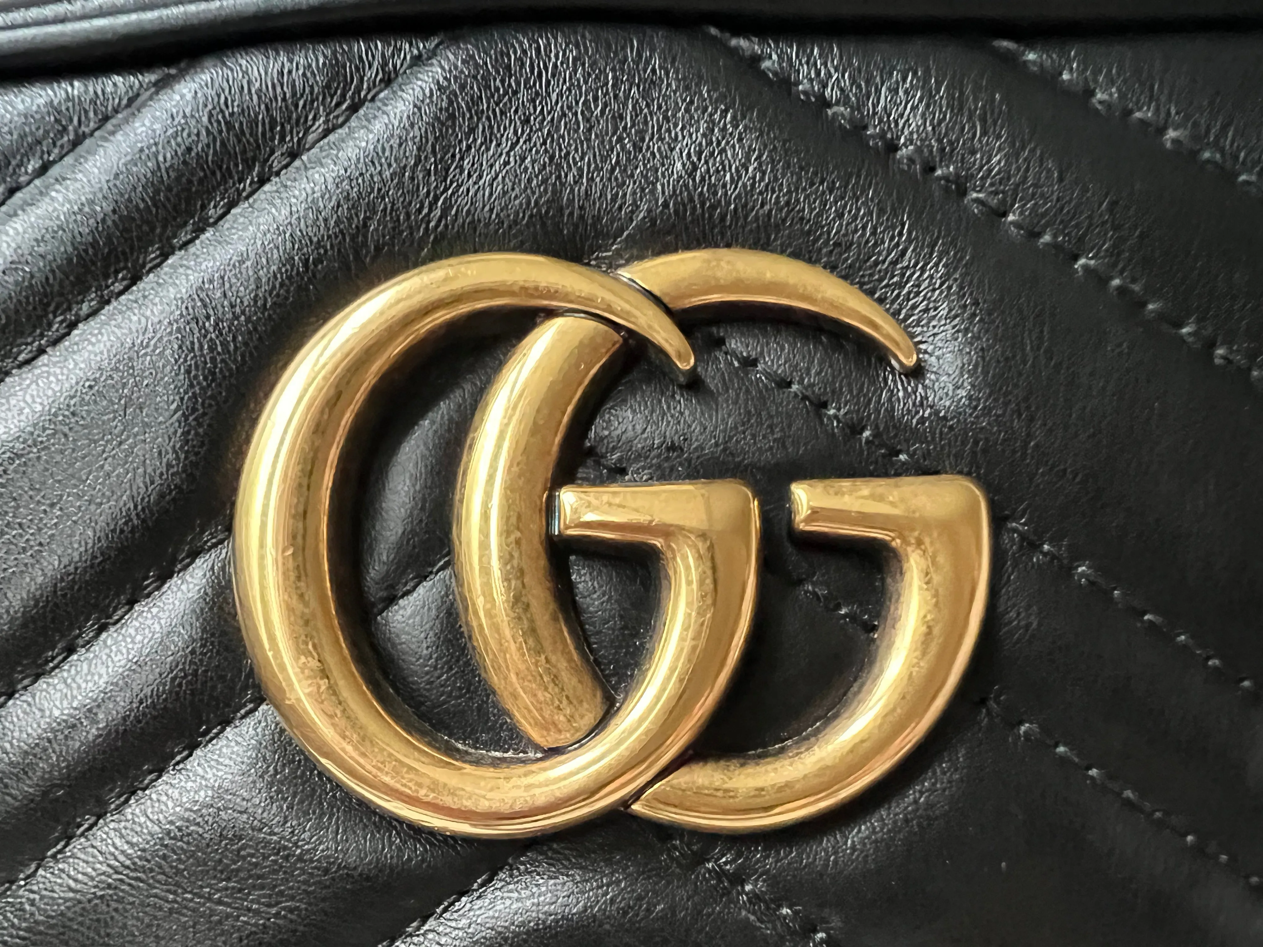 Gucci GG Black Marmont Small Shoulder Bag