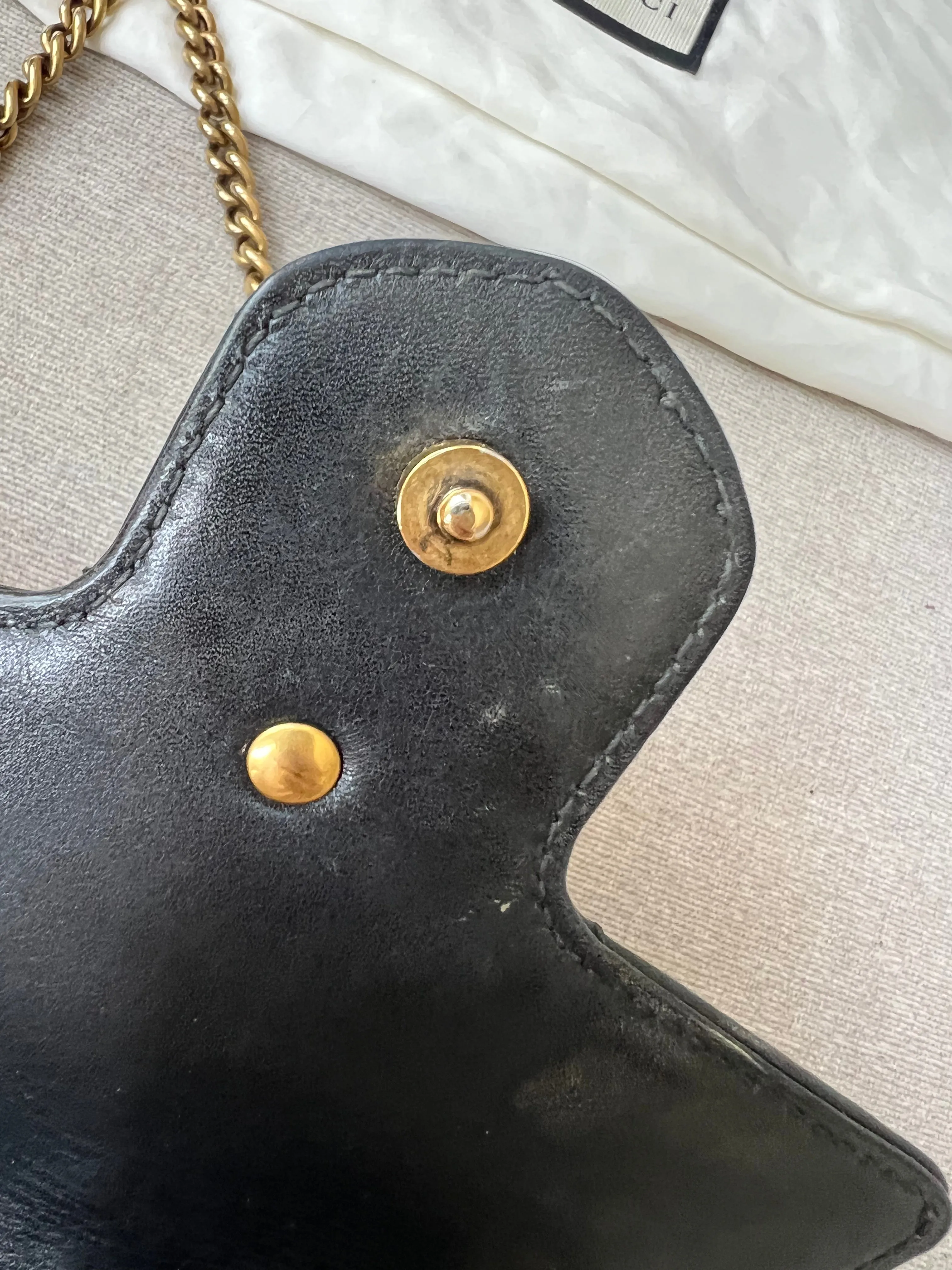 Gucci GG Black Marmont Super Mini Shoulder Bag