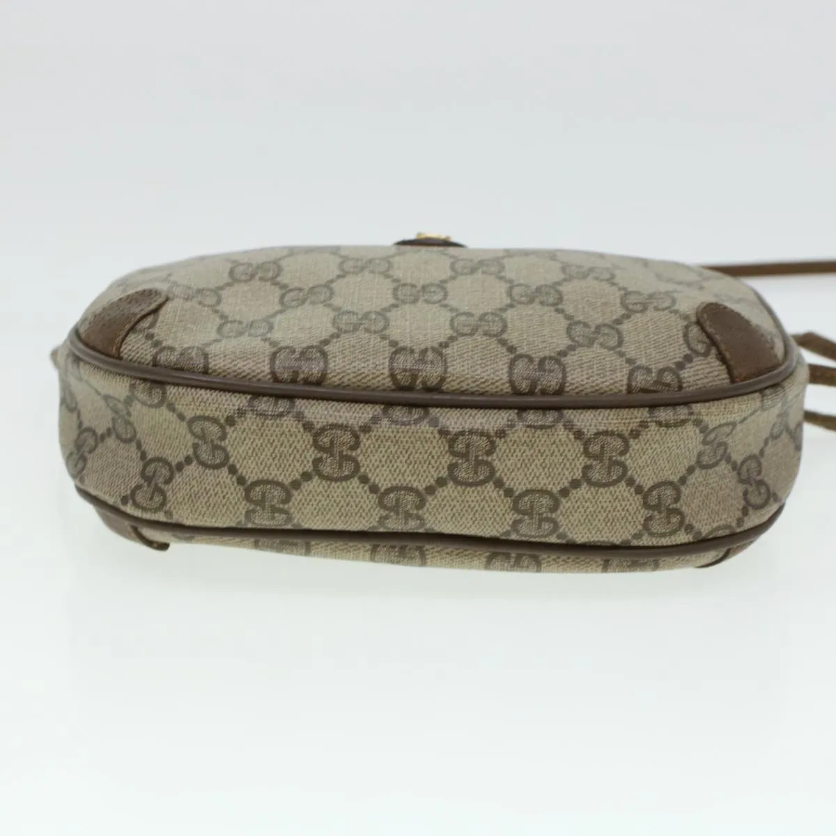 GUCCI GG Canvas Web Sherry Line Shoulder Bag Beige Red 89.02.066  rd5250