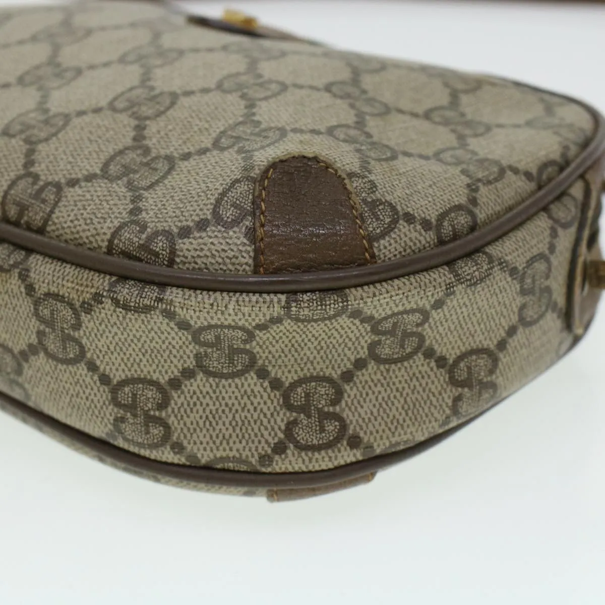 GUCCI GG Canvas Web Sherry Line Shoulder Bag Beige Red 89.02.066  rd5250