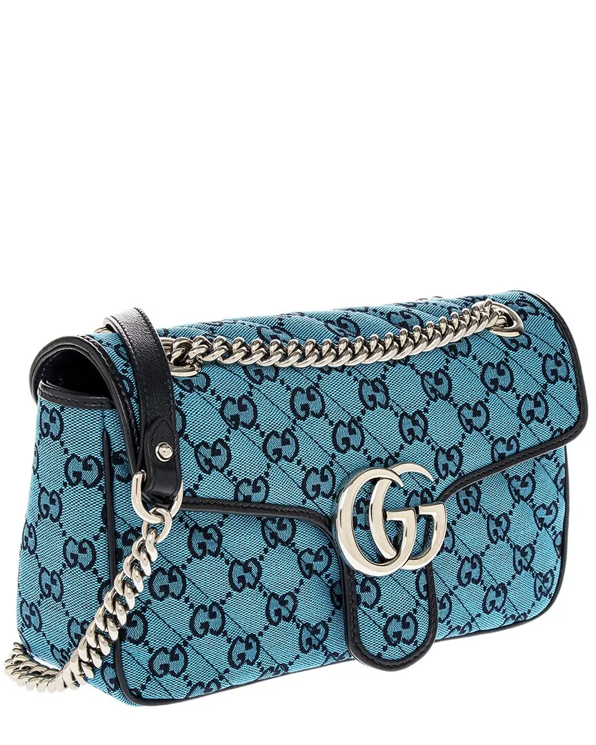 Gucci Gg Marmont Small Canvas Shoulder Bag
