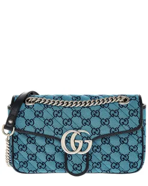 Gucci Gg Marmont Small Canvas Shoulder Bag