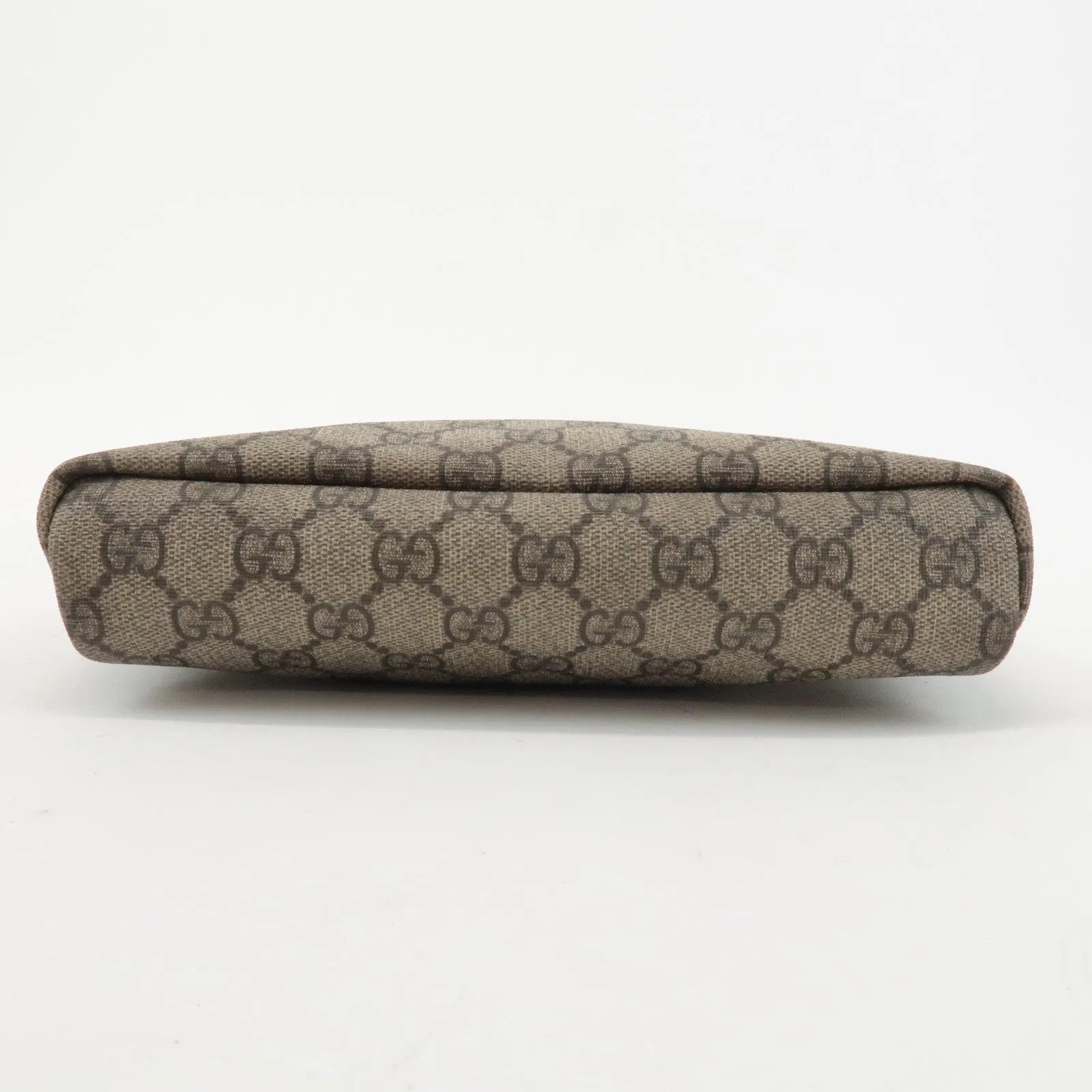GUCCI GG Supreme Leather Shoulder Bag Beige Ivory 223666