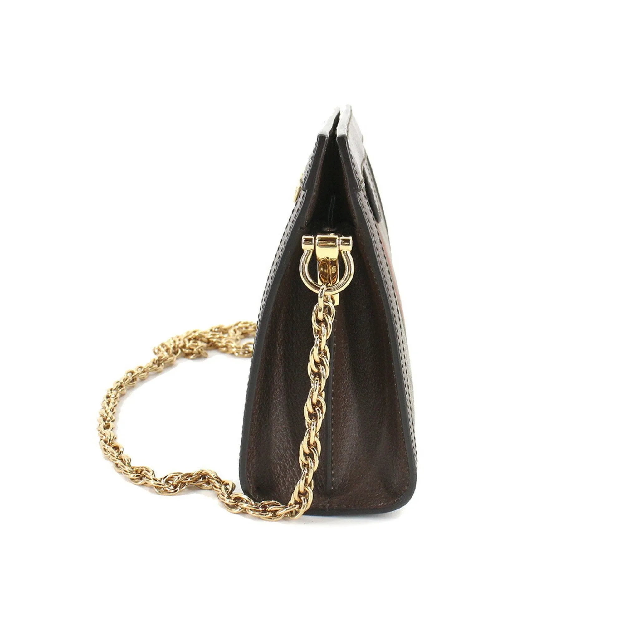 Gucci Ophidia  Small Shoulder Bag Supreme Leather Beige Brown 503877