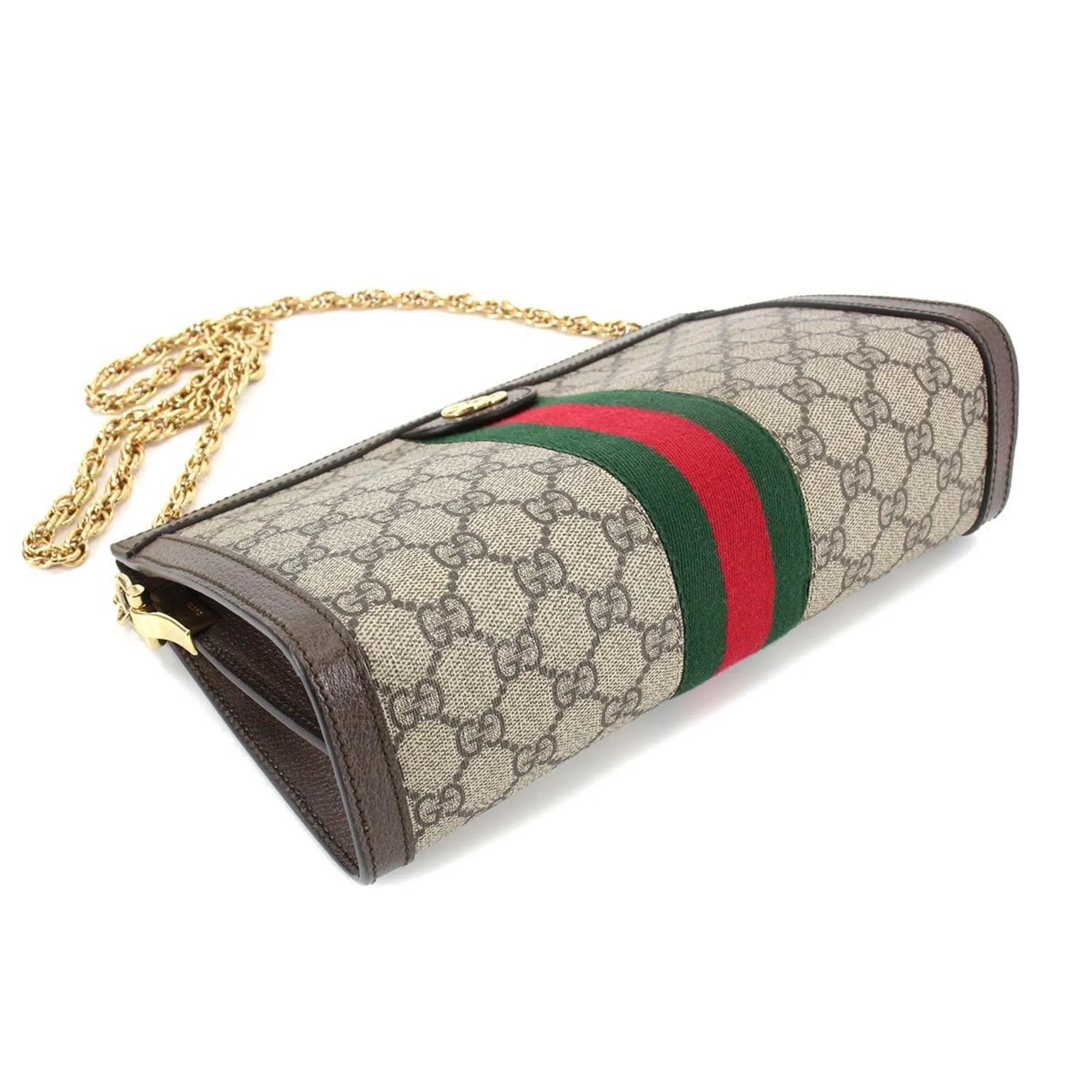 Gucci Ophidia  Small Shoulder Bag Supreme Leather Beige Brown 503877