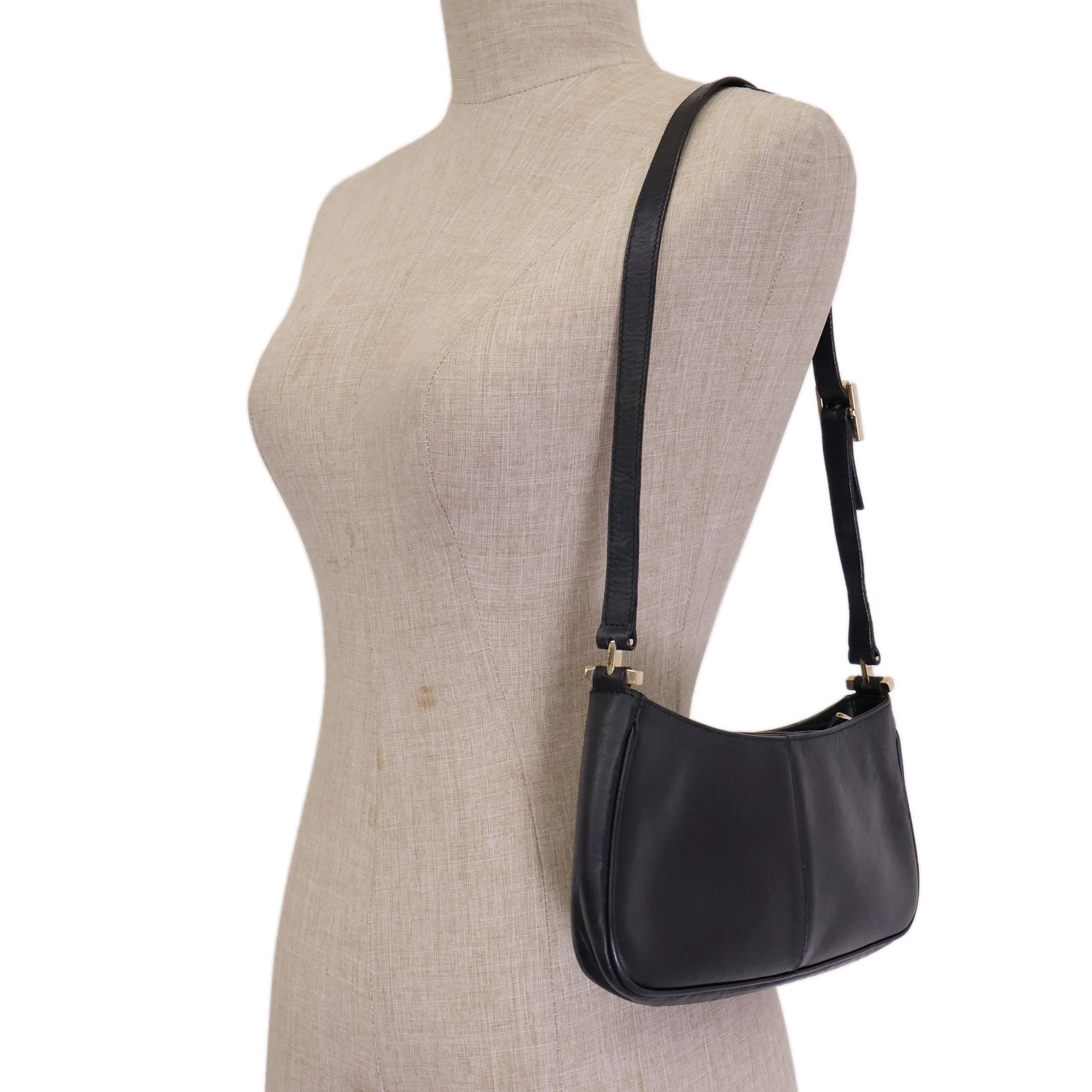 Gucci Vintage Shoulder Bag Black
