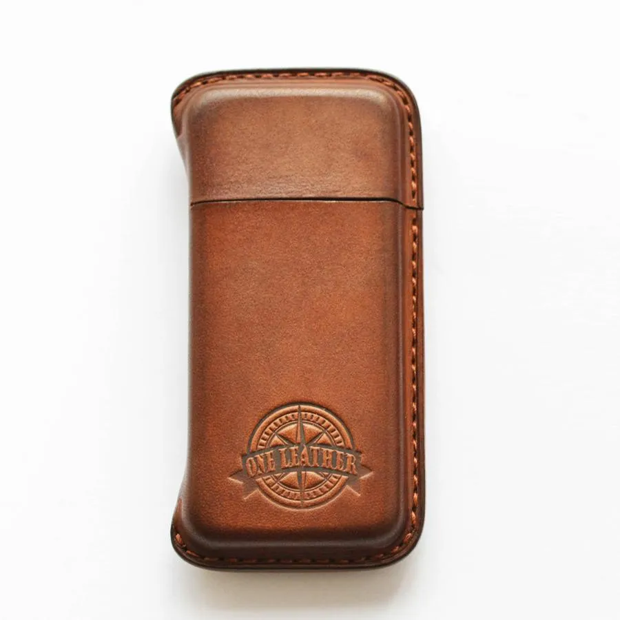 Handmade Green Leather Womens 10pcs Cigarette Holder Case Cool Custom Cigarette Case for Women