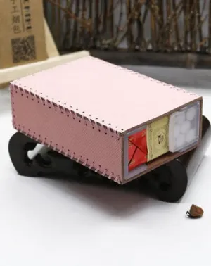 Handmade Leather Womens Pink Cute Cigarette Holder Case for Women