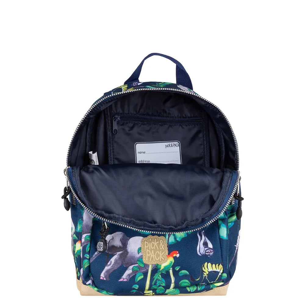 Happy Jungle Backpack S Navy