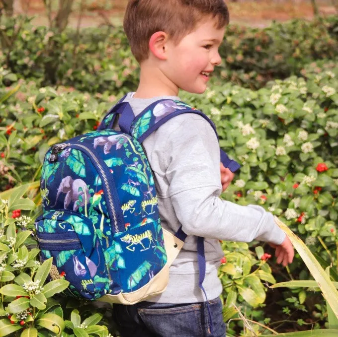 Happy Jungle Backpack S Navy