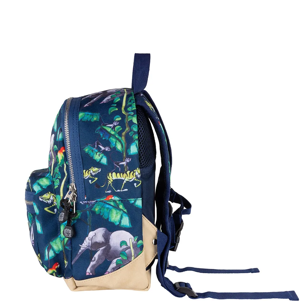 Happy Jungle Backpack S Navy