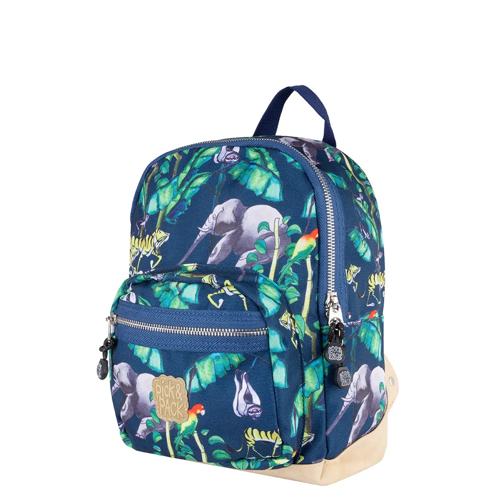 Happy Jungle Backpack S Navy