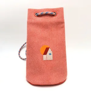 HERMES Shoulder Bag canvas Orange epope duffel bag Kids Used