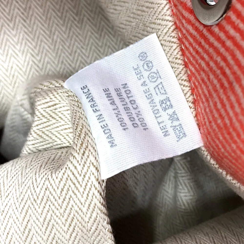 HERMES Shoulder Bag canvas Orange epope duffel bag Kids Used