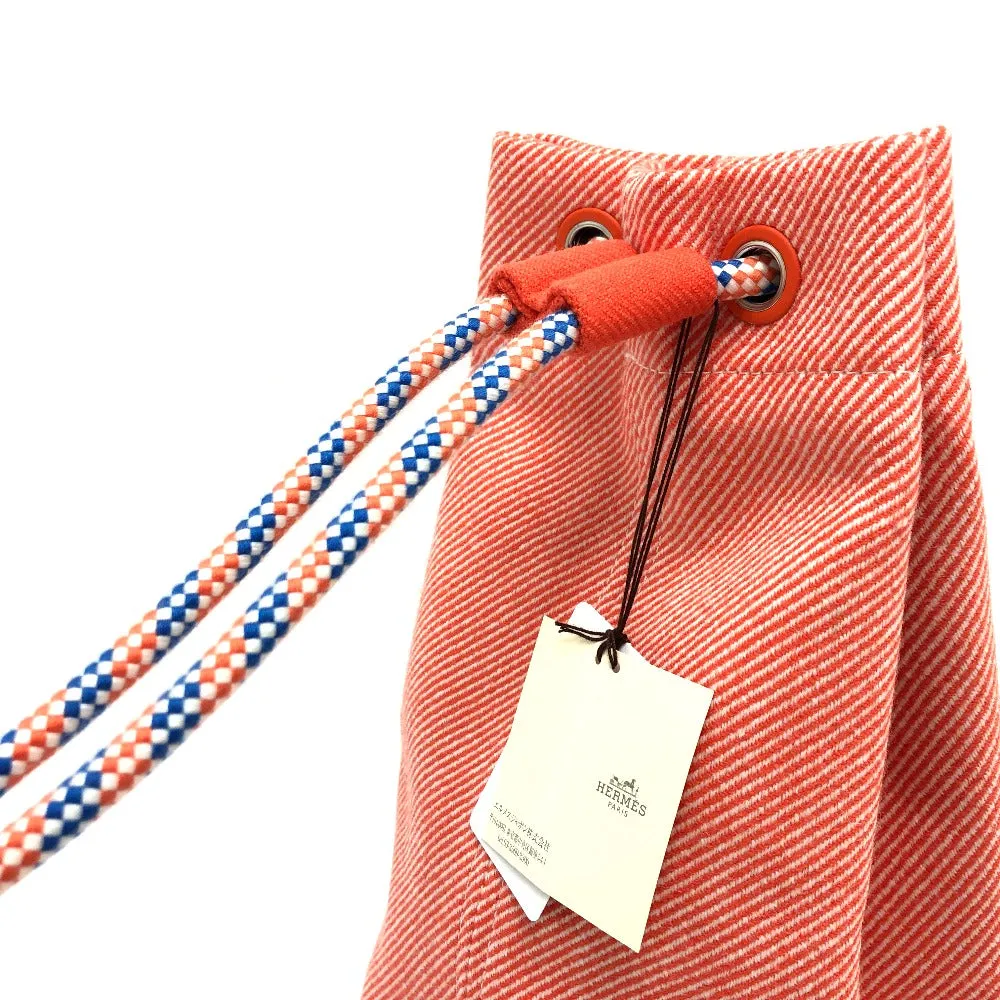 HERMES Shoulder Bag canvas Orange epope duffel bag Kids Used