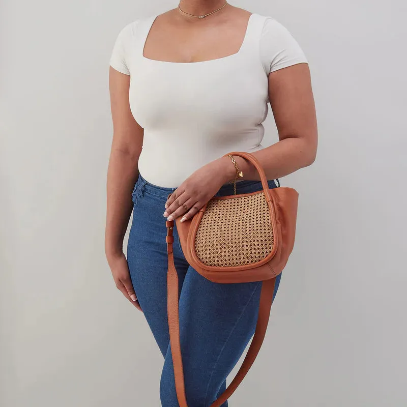 Hobo - Margot Satchel, Burnished Caramel with Caning