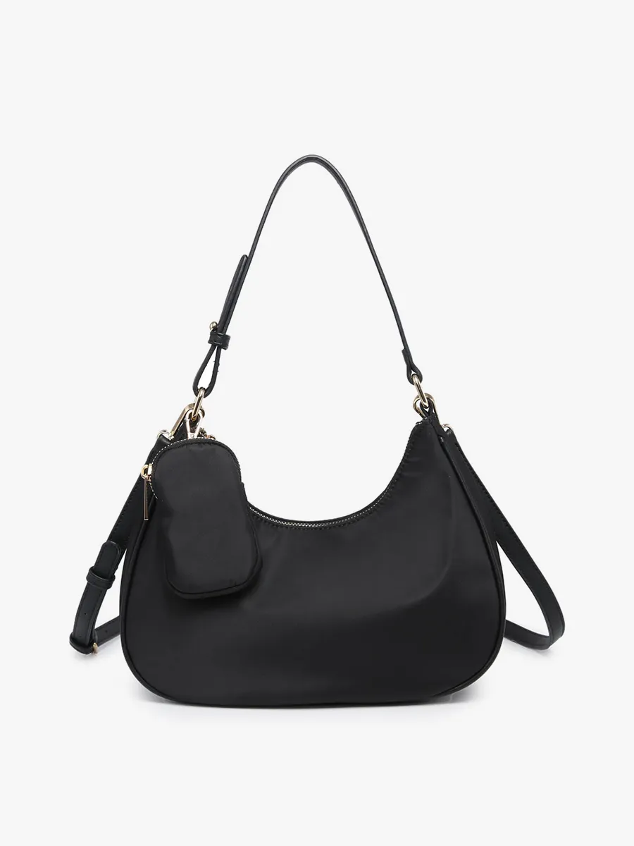 Jada Vegan Nylon Shoulder Bag