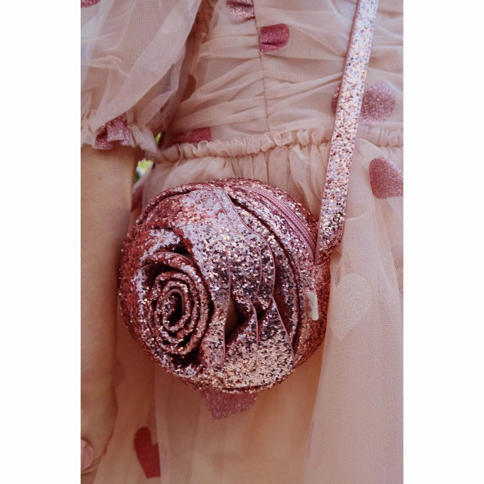 Konges Sljd Rose Glitter Bag-Glitter Rose
