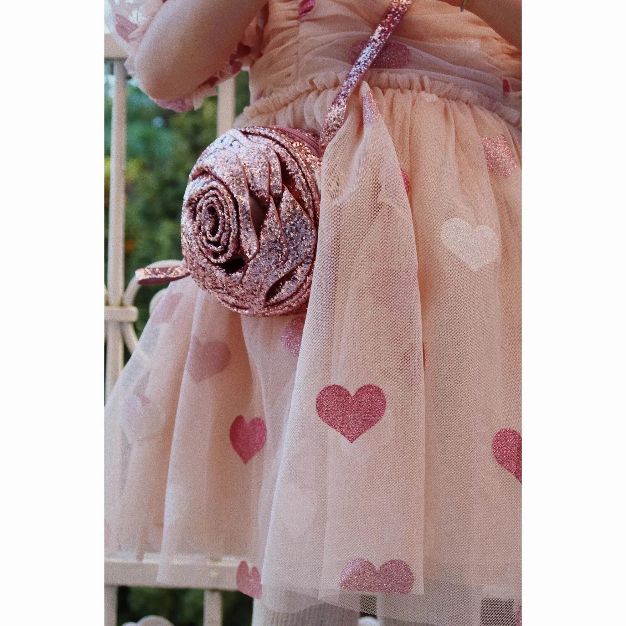 Konges Sljd Rose Glitter Bag-Glitter Rose