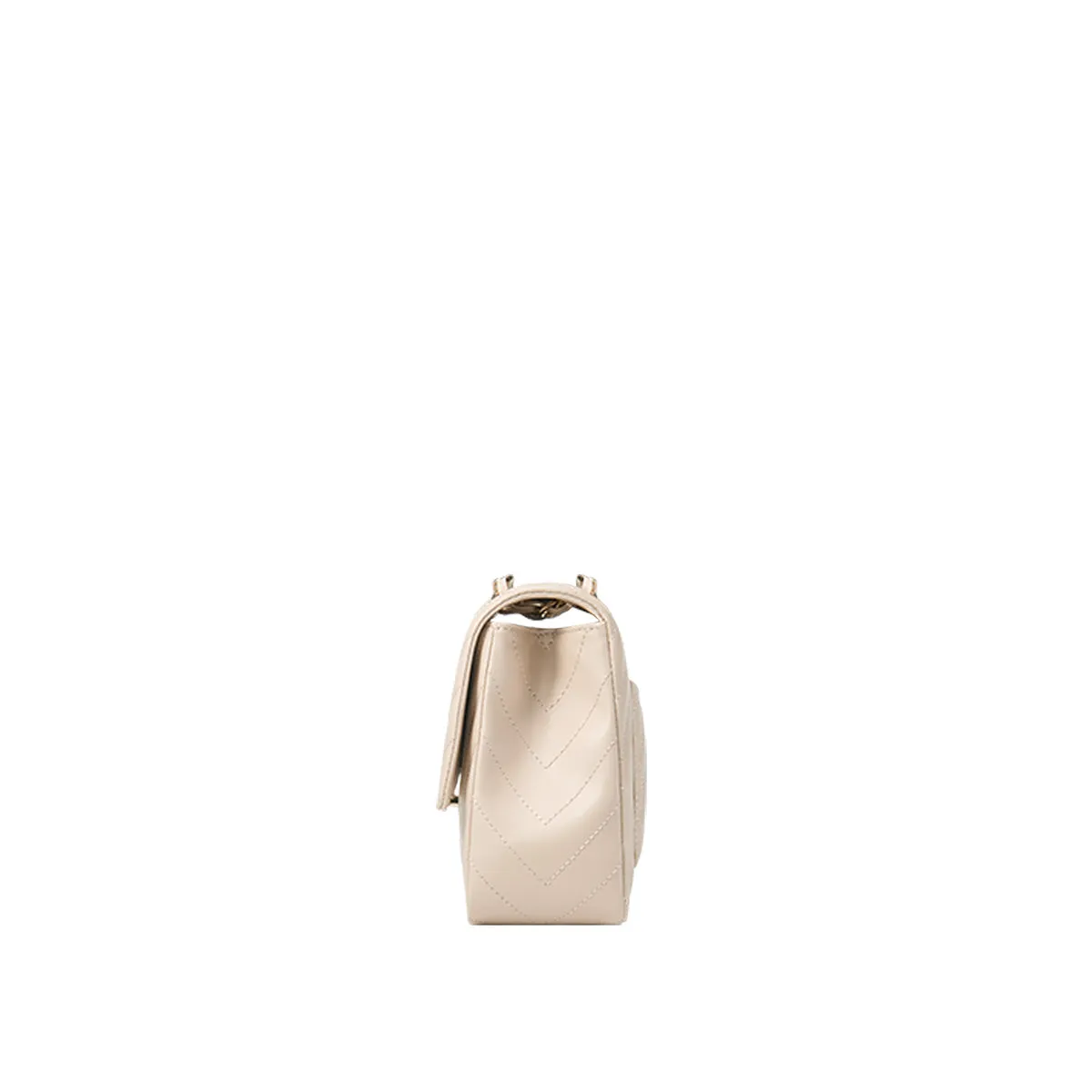 L-QUILTING One shoulder bag - Beige