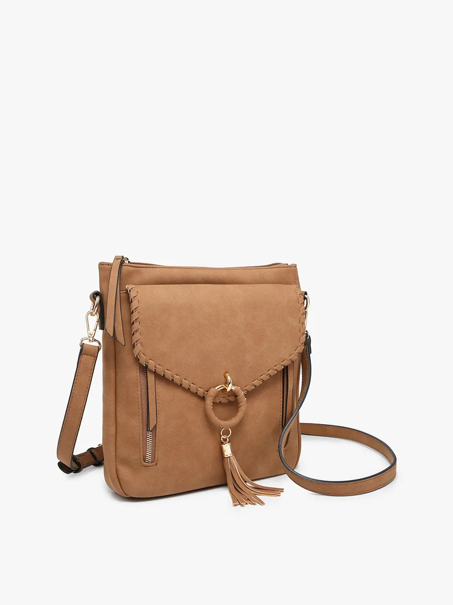 Layla Vegan Faux Suede Crossbody