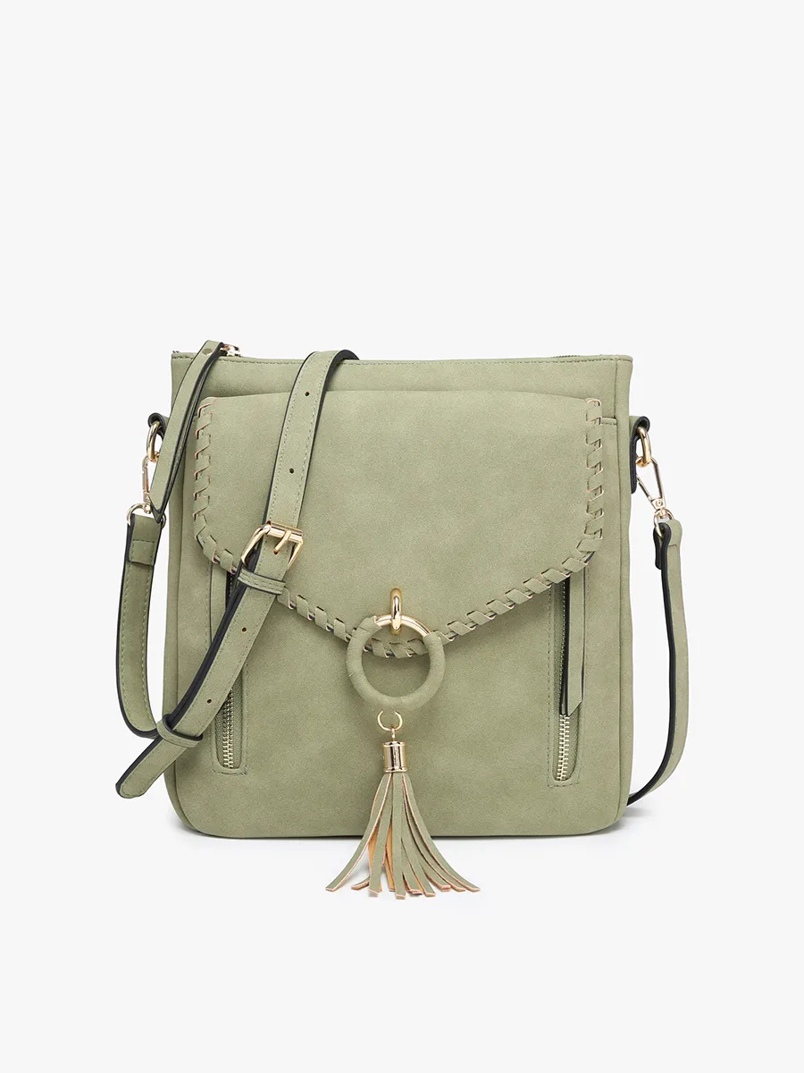 Layla Vegan Faux Suede Crossbody
