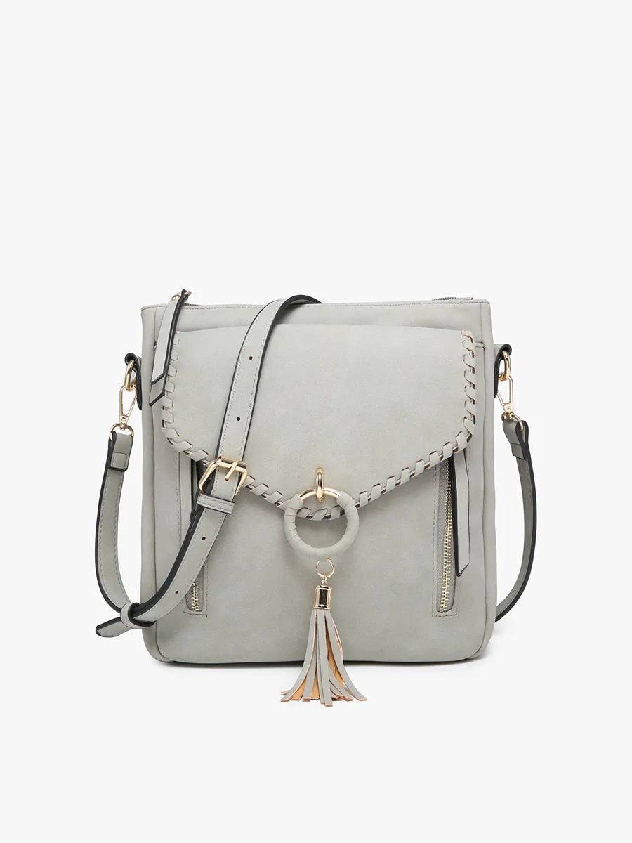 Layla Vegan Faux Suede Crossbody