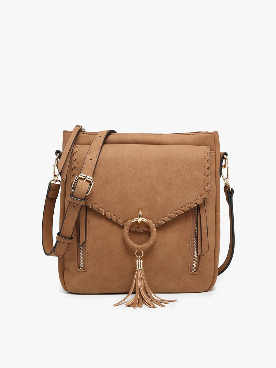 Layla Vegan Faux Suede Crossbody