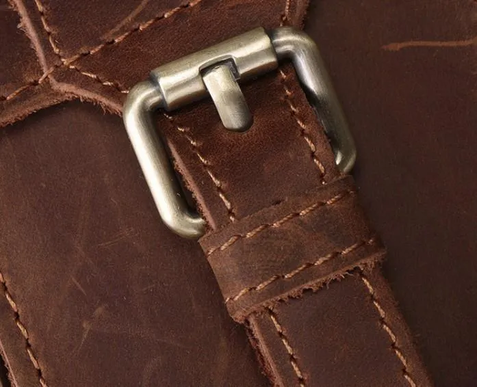 Leather Mens Cigarette Case with Belt Loop Cell Phone Holster Belt Pouch for Men