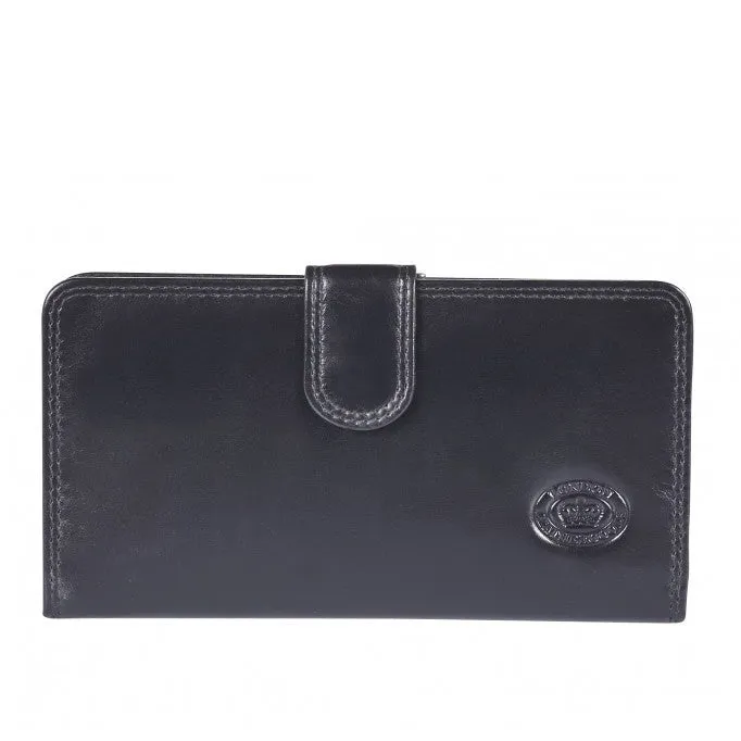 LLG Soft Nappa Leather Large Purse with Clip Section