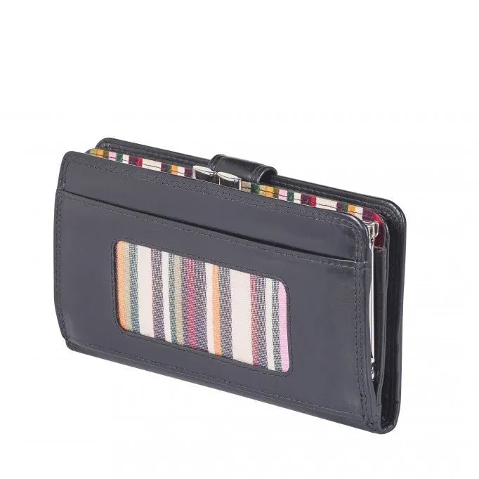 LLG Soft Nappa Leather Large Purse with Clip Section