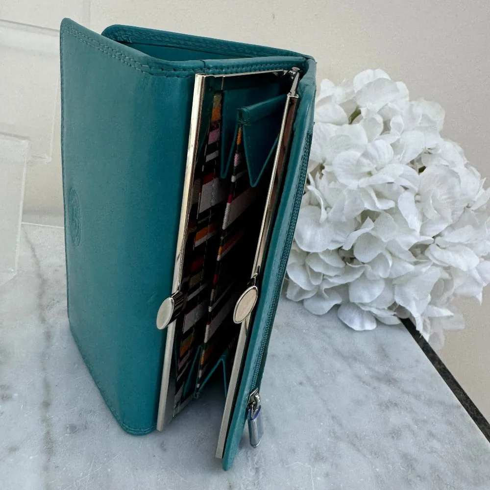 LLG Soft Nappa Leather Purse with Clip Coin Section