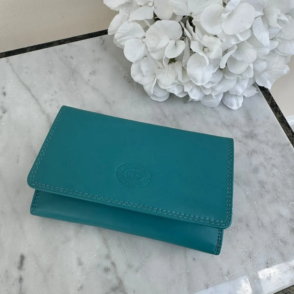 LLG Soft Nappa Leather Purse with Clip Coin Section