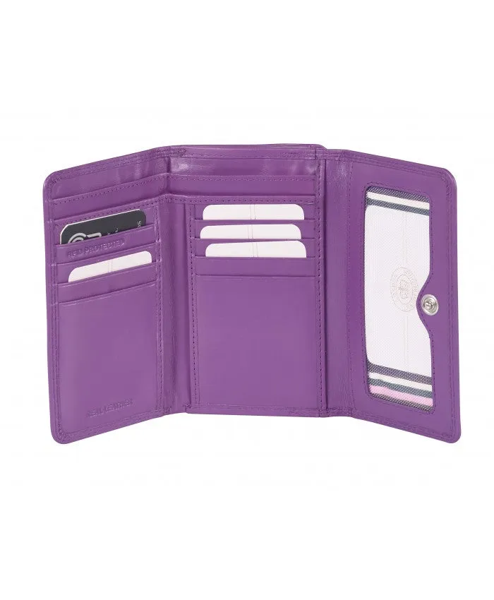 LLG Soft Nappa Leather Purse with Clip Coin Section