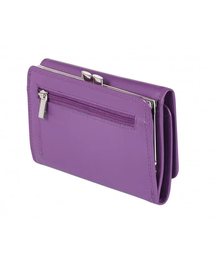 LLG Soft Nappa Leather Purse with Clip Coin Section