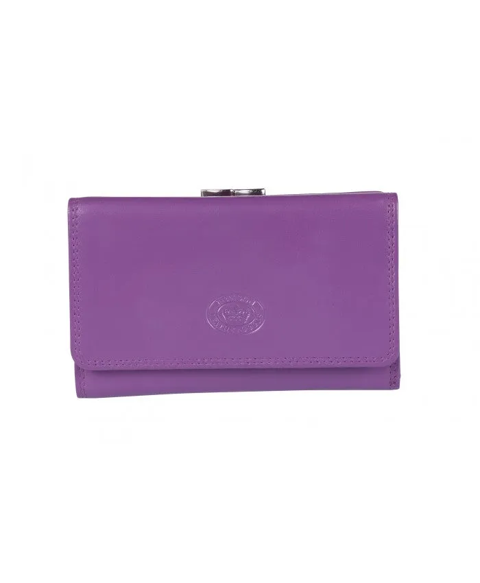 LLG Soft Nappa Leather Purse with Clip Coin Section