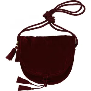 Louis Louise Brigitte Velvet Bag - Burgundy - US