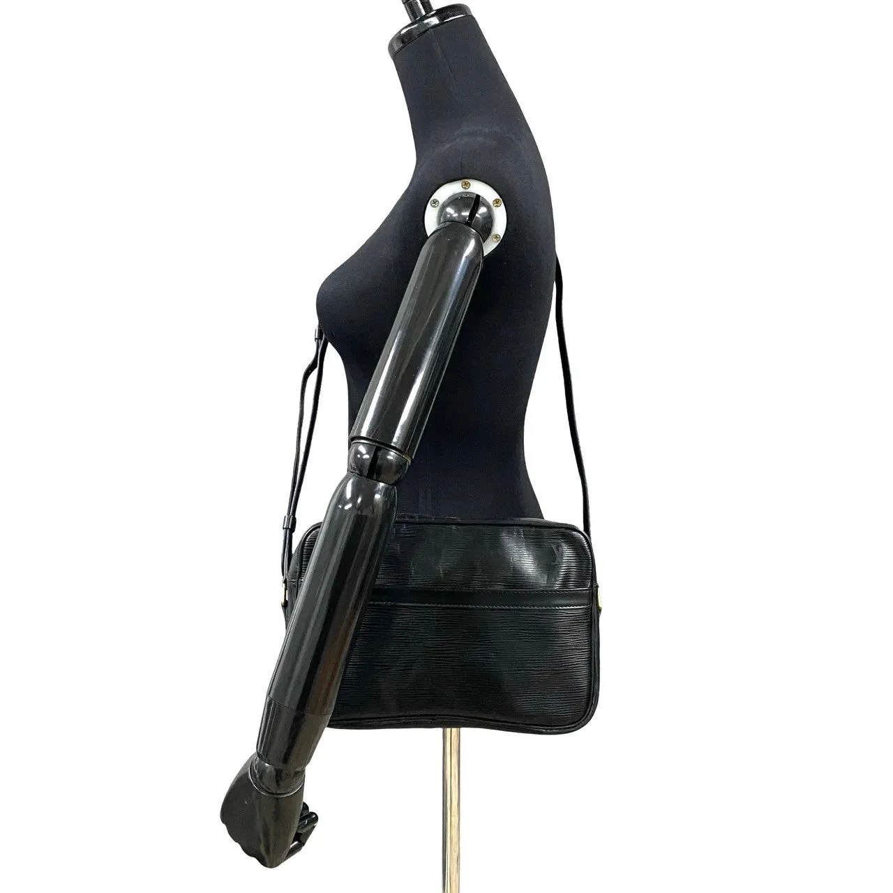 LOUIS VUITTON Shoulder Bag Epi Leather black Epi Trocadero
