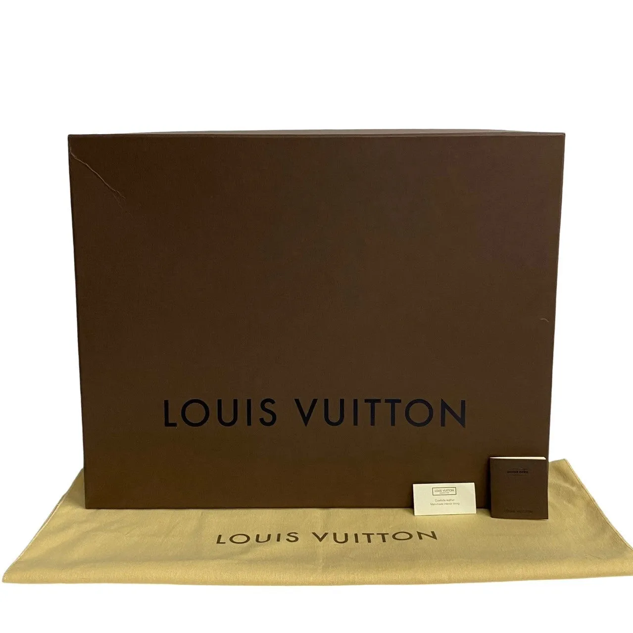 LOUIS VUITTON Shoulder Bag leather black Damier Anfini Tadao PM