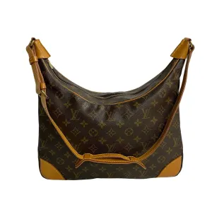 LOUIS VUITTON Shoulder Bag leather Brown Monogram Boulogne 35