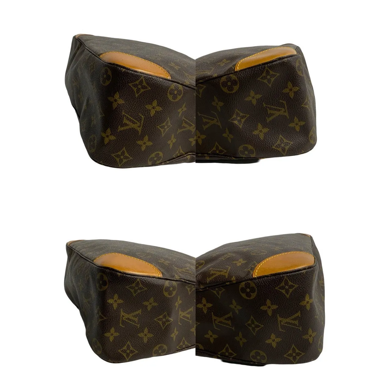 LOUIS VUITTON Shoulder Bag leather Brown Monogram Boulogne 35