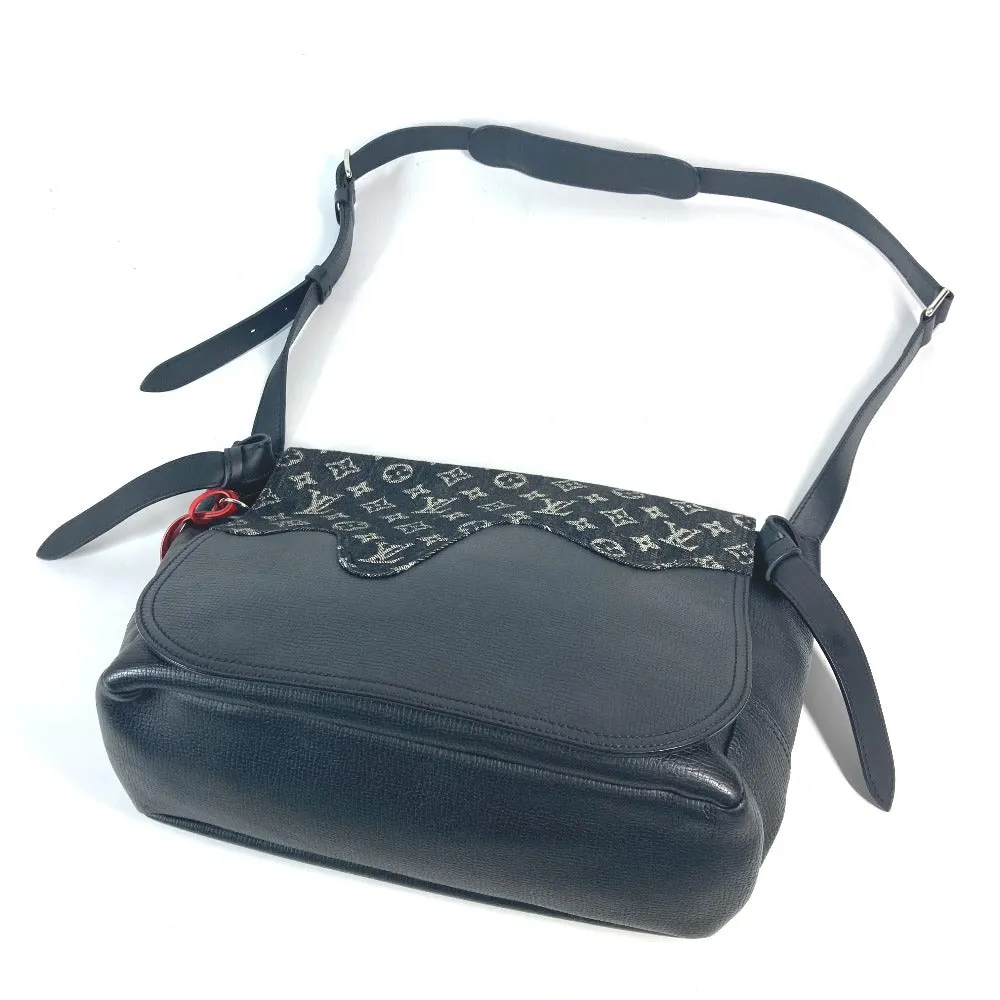 LOUIS VUITTON Shoulder Bag M45971 Monogram denim, leather black Monogram denim Busus Tokyo