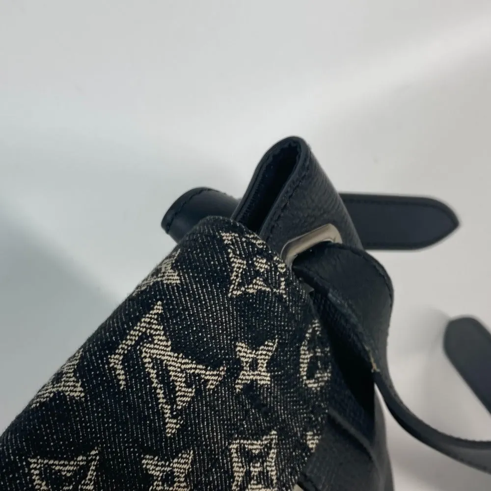 LOUIS VUITTON Shoulder Bag M45971 Monogram denim, leather black Monogram denim Busus Tokyo
