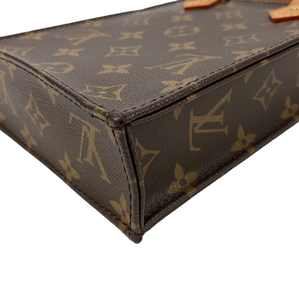 LOUIS VUITTON Shoulder Bag M69442 leather Brown Monogram Petit Sac Plat Women Used