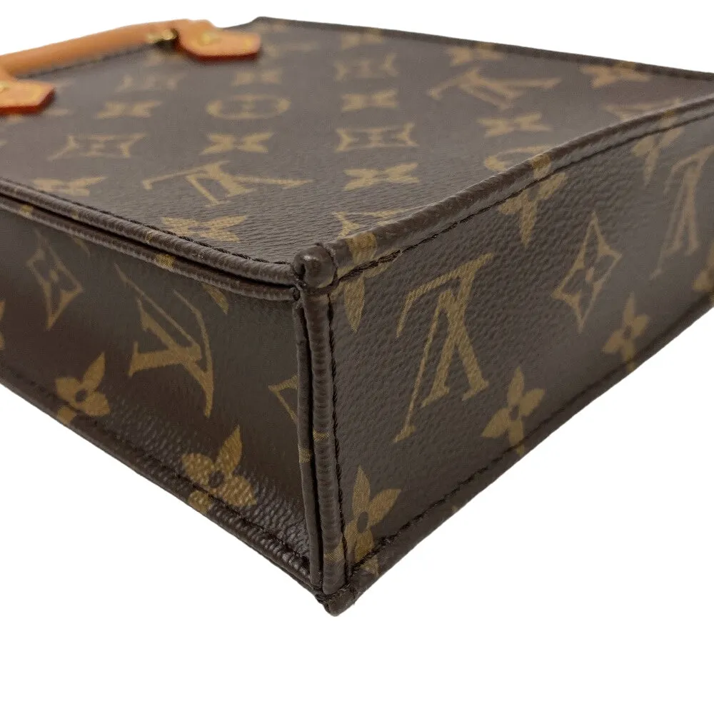 LOUIS VUITTON Shoulder Bag M69442 leather Brown Monogram Petit Sac Plat Women Used