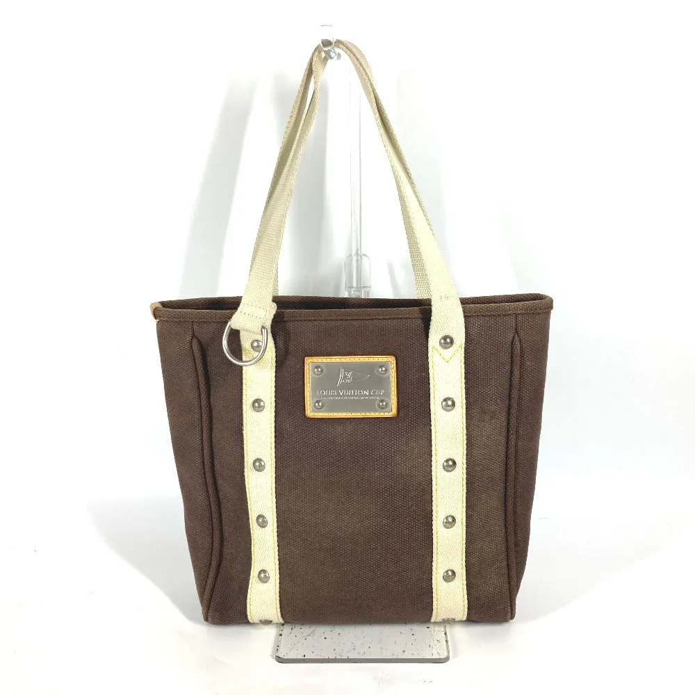 LOUIS VUITTON Shoulder Bag M80663 canvas Brown Antigua Hippo MM Women Used